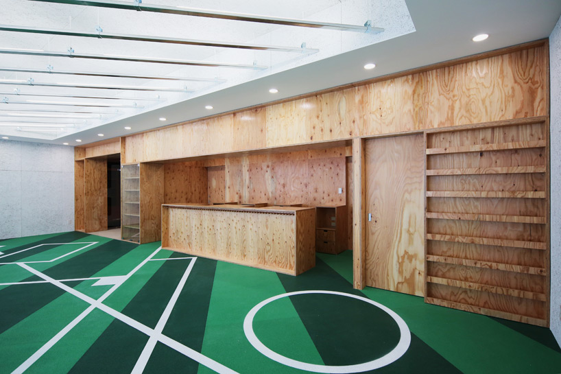 tsubame architects club house hokkaido nippon-ham fighters designboom