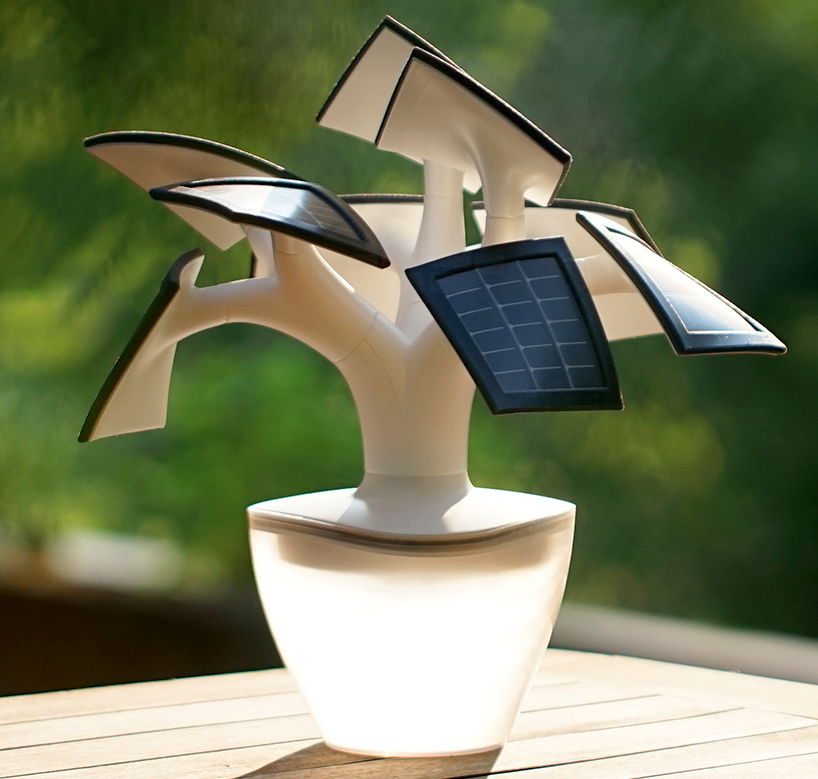 vivien muller imitates pot plant in solar-powered electree mini