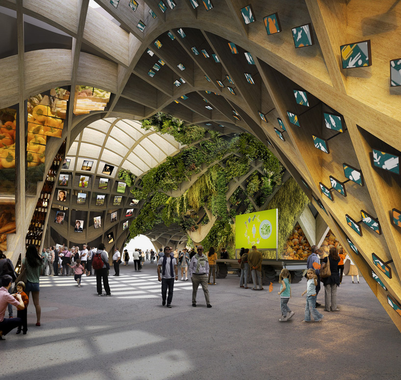 latticed france pavilion for milan expo by XTU architects