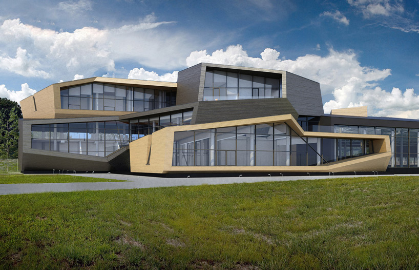 za bor architects envisions istra tennis club in moscow