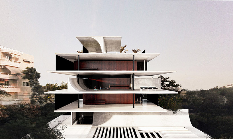 314 architecture studio stacks h34 seaside apartments in athens