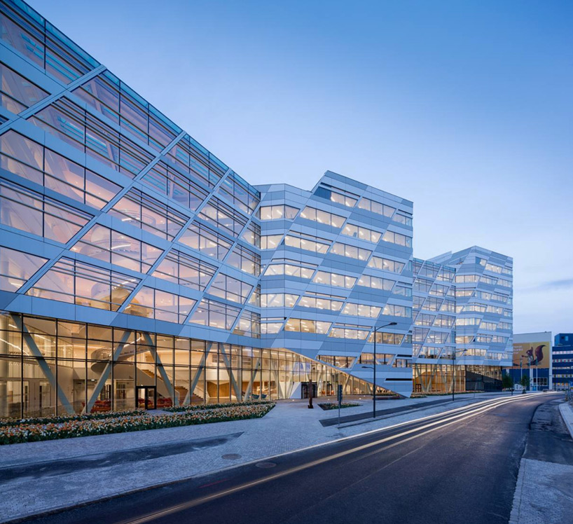 swedbank headquarters by 3XN utilizes triple-V floorplan