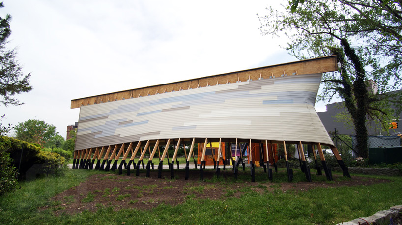 austin + mergold constructs upturned ship: SuralArk in socrates park