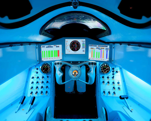 1,000 mph bloodhound SSC supersonic rocket car cockpit completed