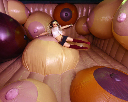 blow-up bouncy boob room by bompas & parr opens at the museum of sex