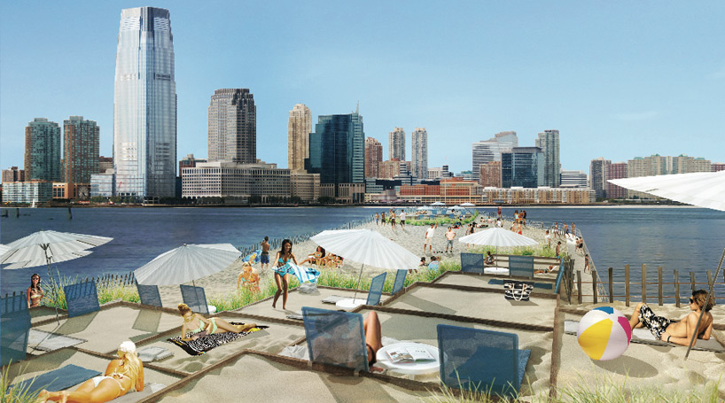 floating city beach NYC proposed for manhattan's shoreline