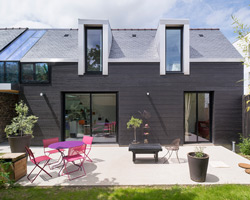 clemente bacle architecte extends house in rennes, france