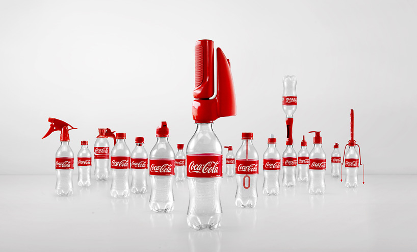 coca-cola campaign gives old bottles '2nd lives' with 16 functional caps