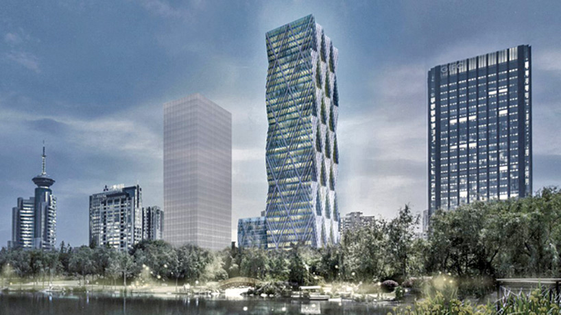 david adjaye proposes mixed-use gubei SOHO tower in shanghai