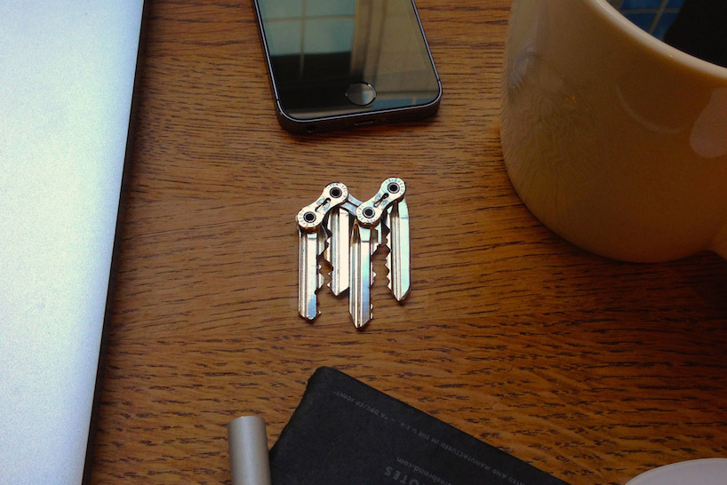farkas csortan recycle bicycle chains minimalist key holders