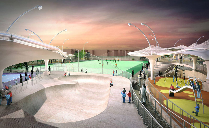 grimshaw architects national network of recreational sport facilities qatar designboom