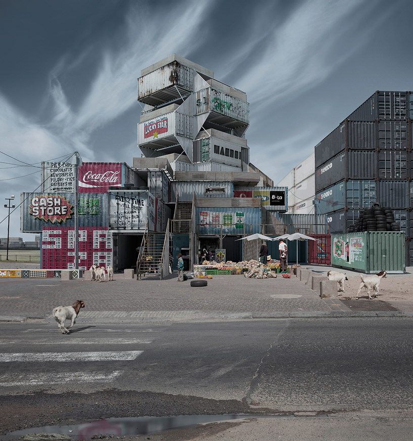 justin plunkett imagines the media's influence on urban architectural sites