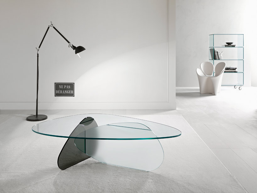 karim rashid overlaps glass surfaces for tonelli design collaboration