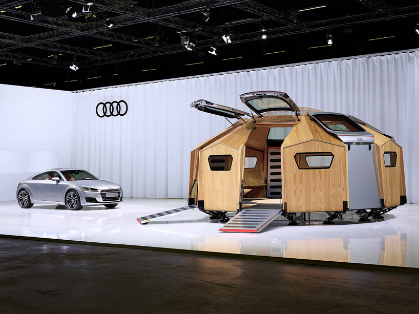 TT pavilion by konstantin grcic at design miami / basel 2014 built with AUDI parts