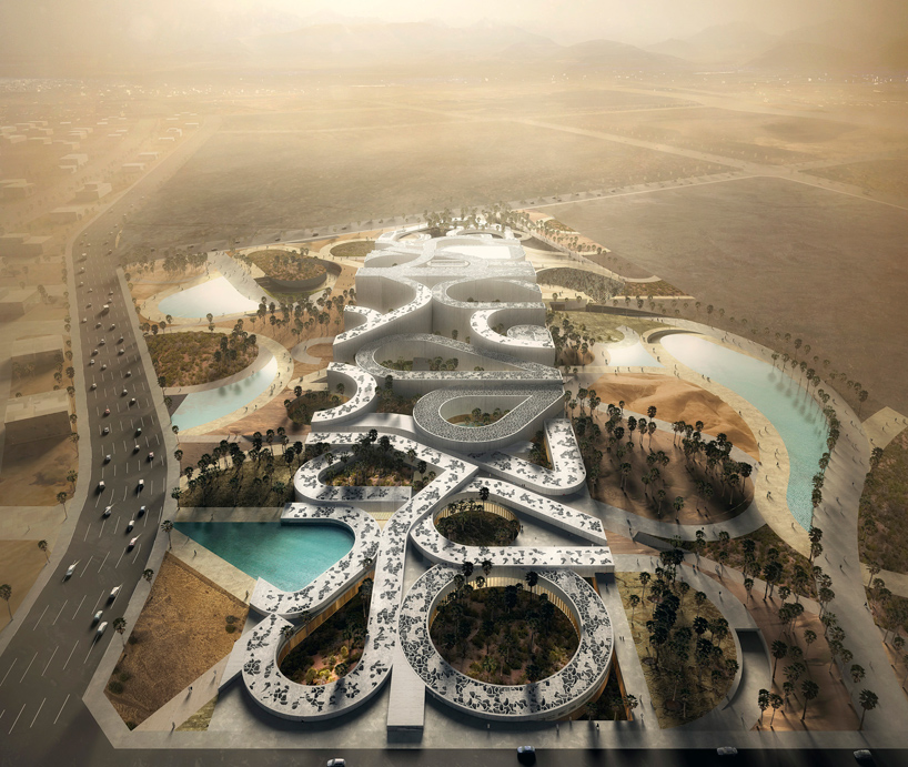 mecanoo proposes noble quran oasis for saudi arabian desert