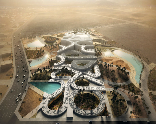 mecanoo proposes noble quran oasis for saudi arabian desert