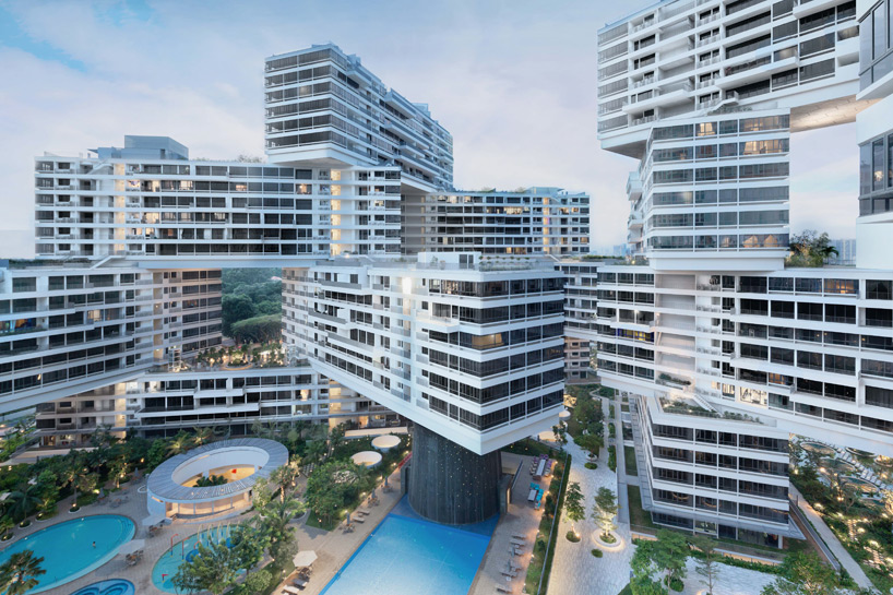 the interlace by OMA / ole scheeren forms a vertical village in singapore