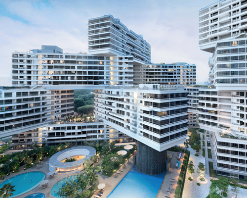 the interlace by OMA / ole scheeren forms a vertical village in singapore