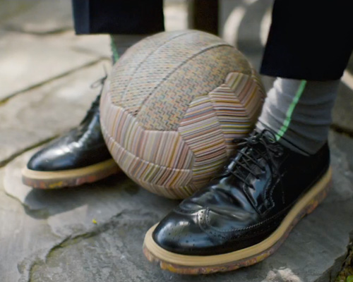 paul smith releases limited edition printed leather football