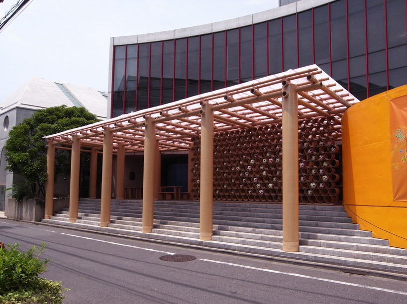 world cup pavilion by shigeru ban at the brazilian embassy in tokyo