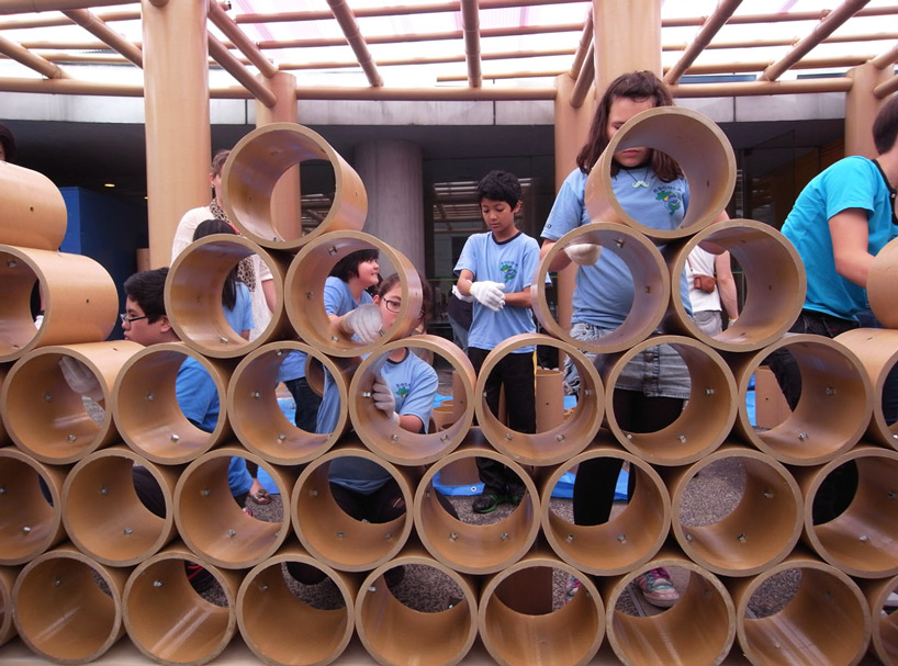 world cup pavilion shigeru ban designboom