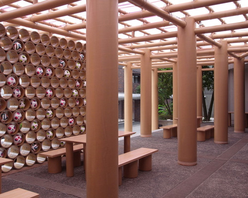 world cup pavilion by shigeru ban at the brazilian embassy in tokyo