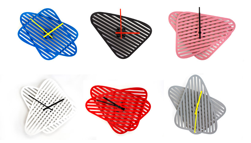 sophie adjustable shape wall clock by layla mehdi pour