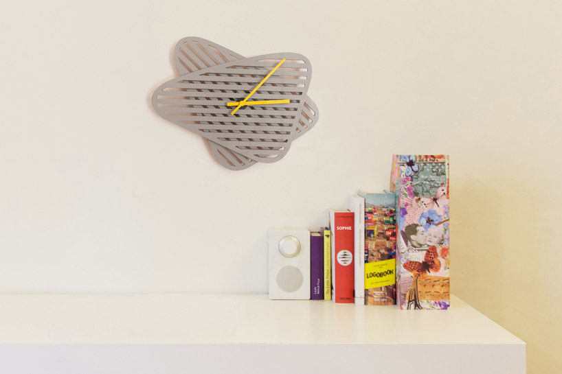 sophie adjustable shape wall clock layla mehdi pour designboom