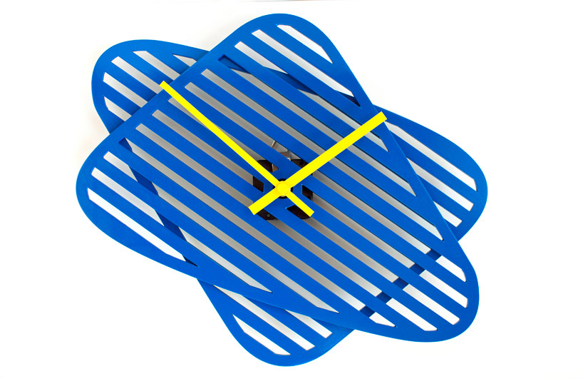 sophie adjustable shape wall clock layla mehdi pour designboom