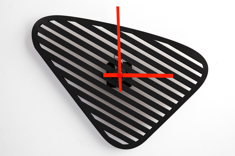 sophie adjustable shape wall clock layla mehdi pour designboom