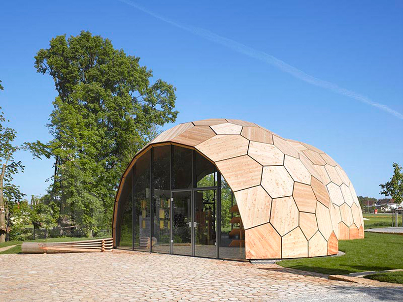 stuttgart university landesgartenschau exhibition hall designboom