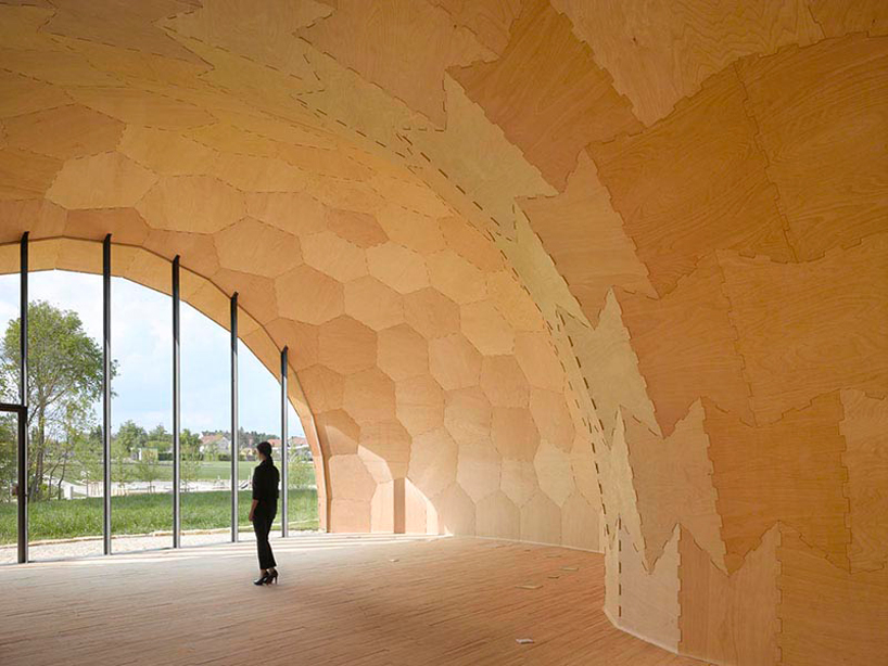 stuttgart university landesgartenschau exhibition hall designboom