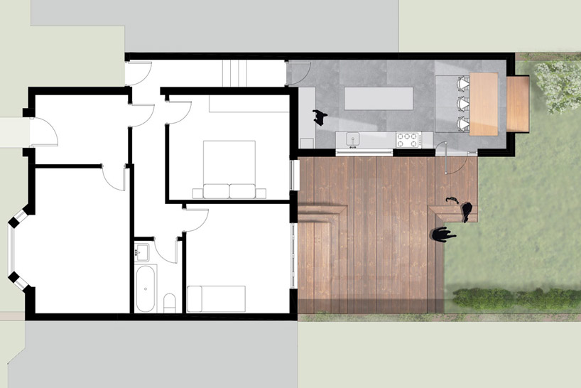 syte architects residence connect terrace nature