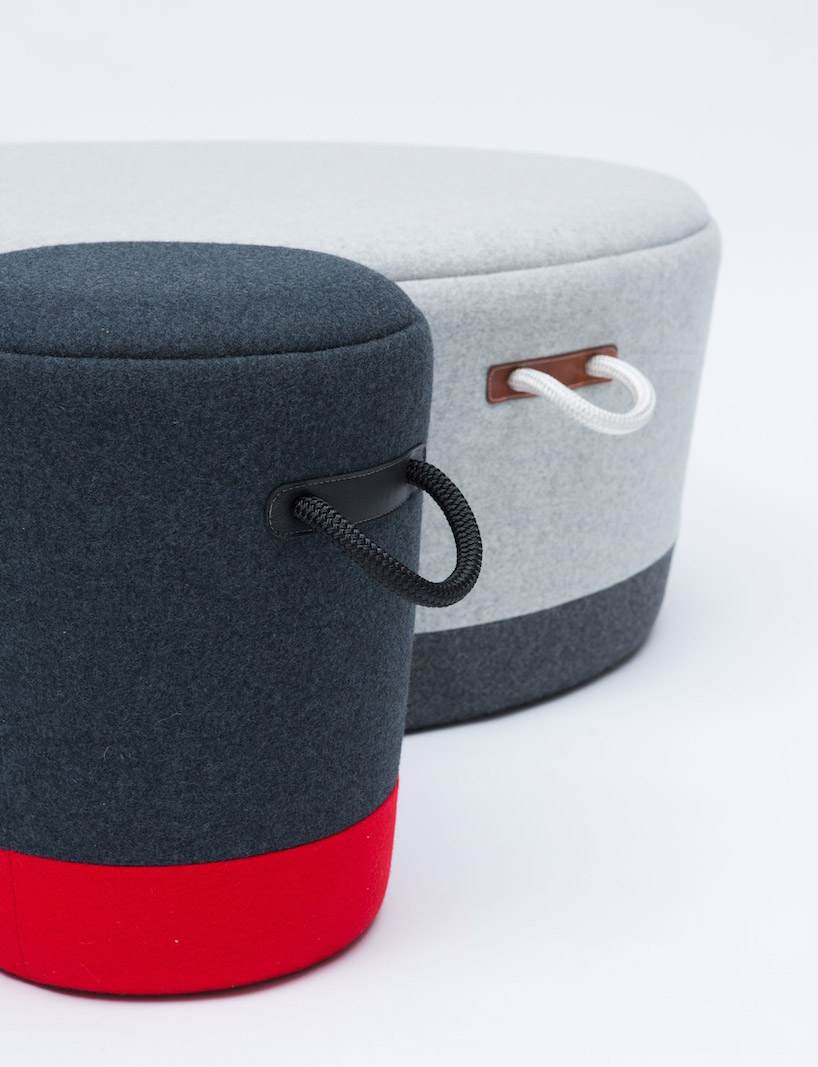 tim webber design duffel stool ottoman designboom