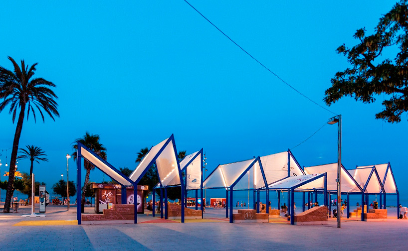 urban-think tank designs xarranca pavilion on barcelona beachfront