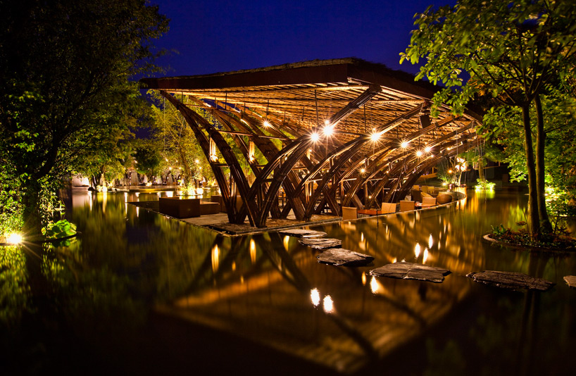 vo trong nghia surrounds country retreat with bamboo wing