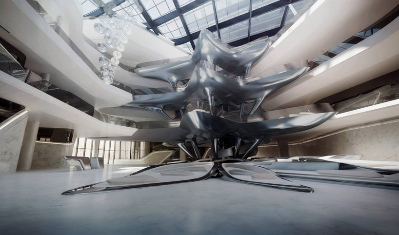 zaha hadid opus office tower dubai hotel designboom
