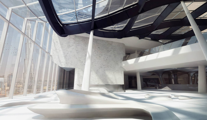 zaha hadid opus office tower dubai hotel designboom