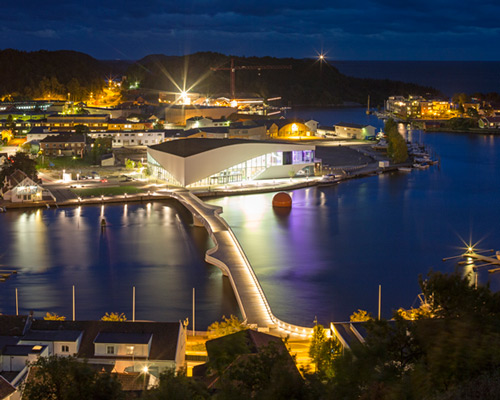 3XN connects norwegian cultural district with bridge at buen