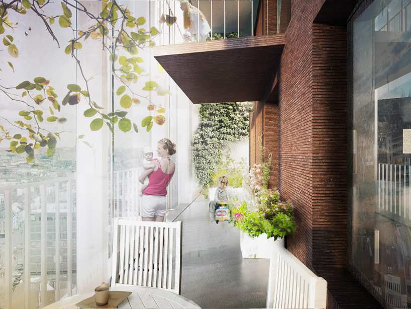 C.F. moller residential tower in antwerp belgium designboom
