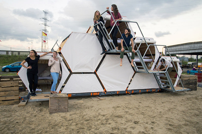 B-and-BEE project stacks housing for music and theater festivals