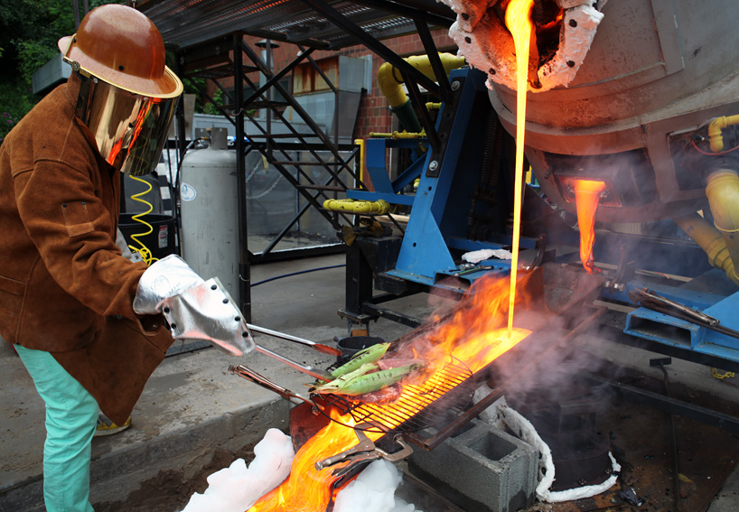 bompas & parr sear steaks in seconds with lava and lightning