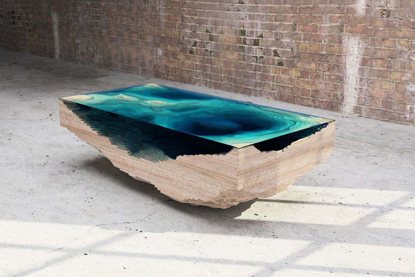 duffy london layers the abyss table to look like ocean depths