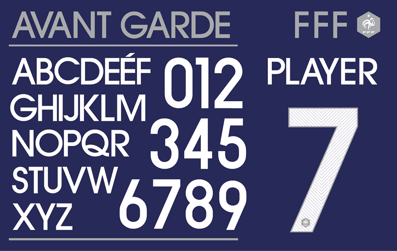 nike jersey number font