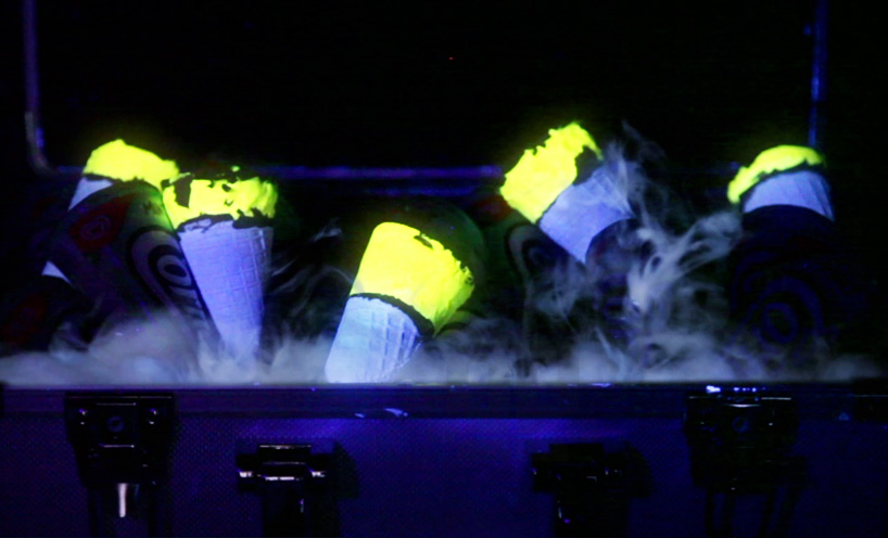 glow-in-the-dark cornetto bompas & parr