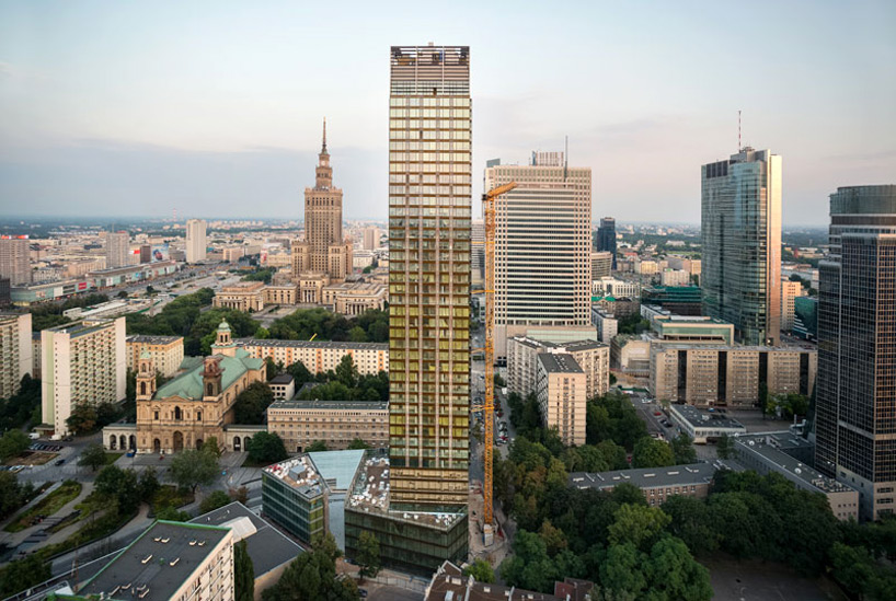 JAHN constructs 160-meter cosmopolitan twarda in warsaw