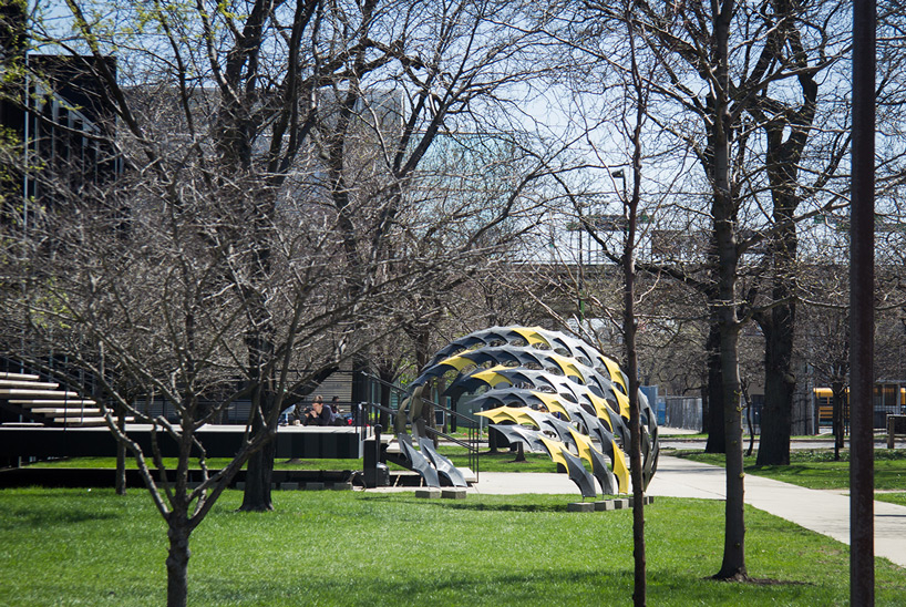 iit carbon lab fiberwave pavilion designboom