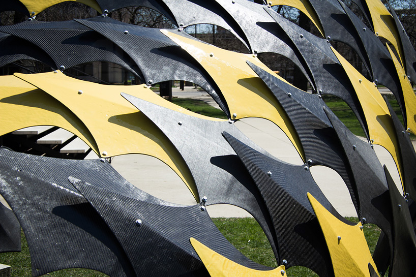 iit carbon lab fiberwave pavilion designboom