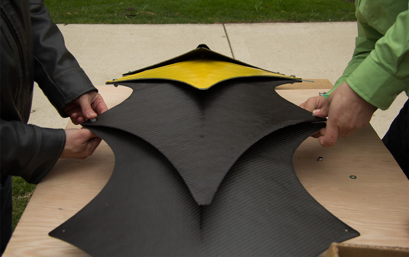 iit carbon lab fiberwave pavilion designboom