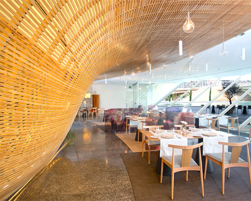 GGlab + janfridesign sculpt contrapunto restaurant with timber